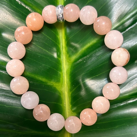 Hand Crafted Jewelry - chunky 10mm pink opal bracelet